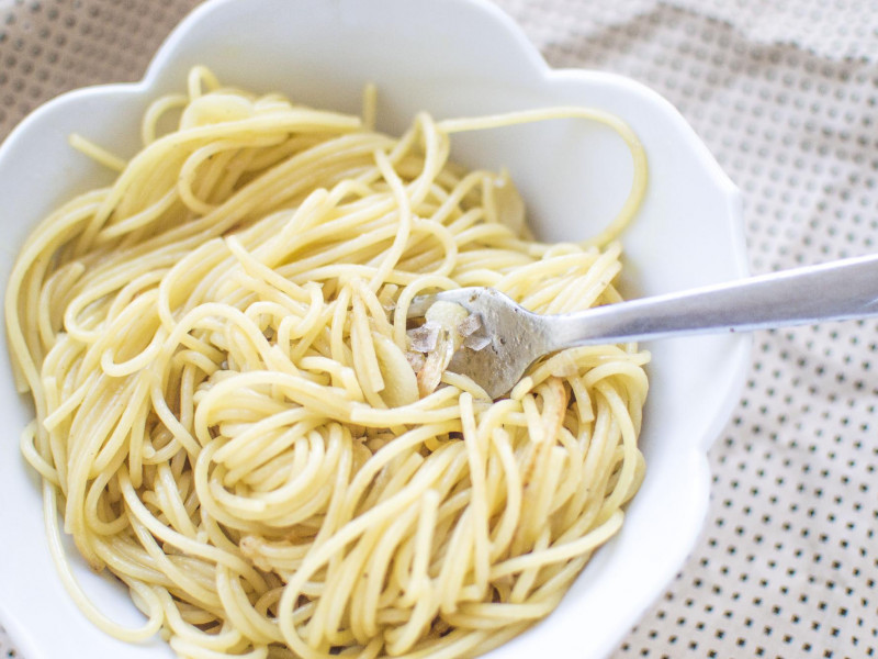 Három alapanyag a zseni tészta: aglio e olio